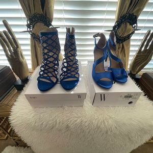 2 pair of New Royal Blue Heels